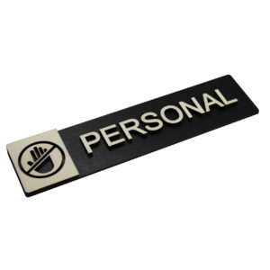Holz-Türschild "Personal"
