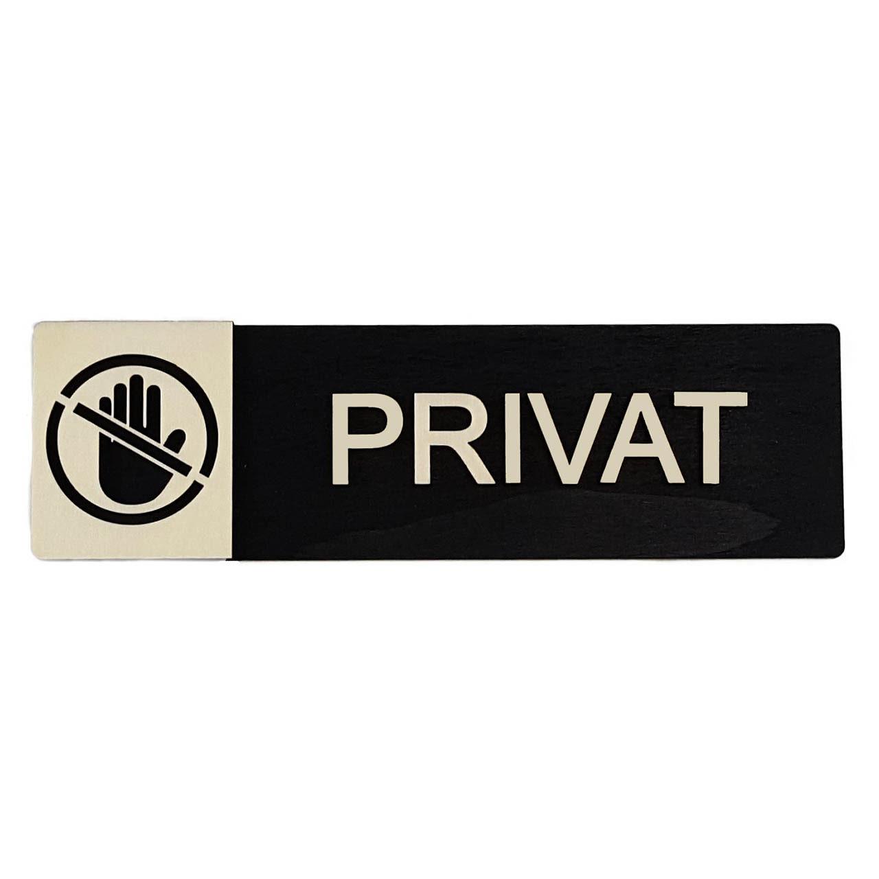 Holz-Türschild "Privat"