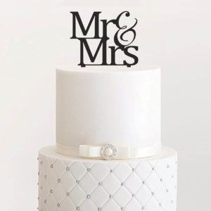 Cake Topper "Mr & Mrs"