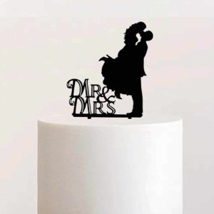 Cake Topper "Mr & Mrs Kuss"