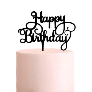 Cake Topper "Happy Birthday"