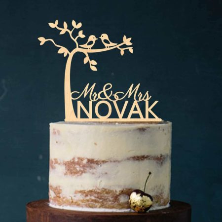 Tortenstecker Hochzeit personalisiert Cake Topper Acrylglas Figur WUNSCHFARBE 