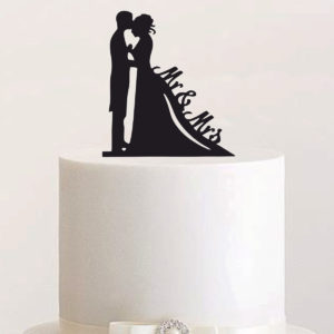 Cake Topper "Brautpaar Mr & Mrs"