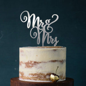 Cake Topper "Mr & Mrs geschwungen"