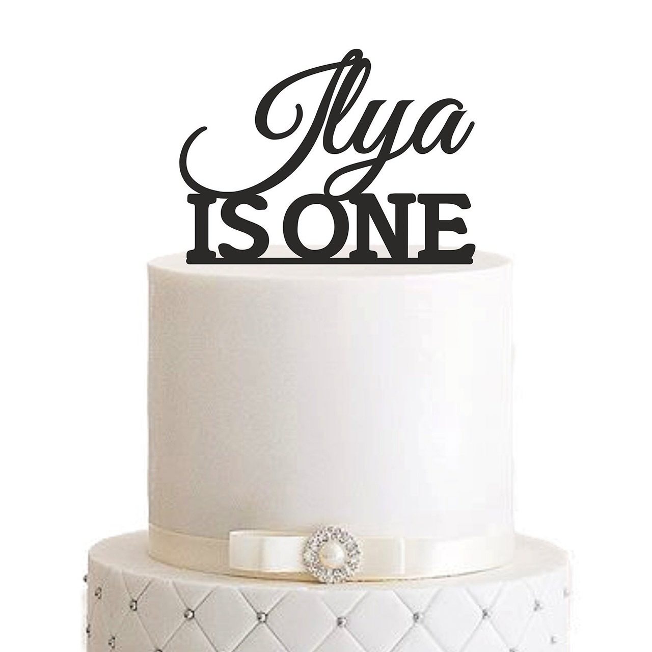 Cake Topper "IS ONE" – Personalisiert