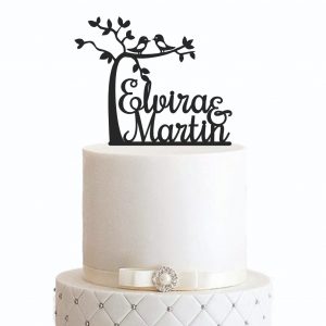 Cake Topper "Baum mit Vornamen" – Personalisiert