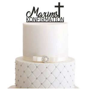 Cake Topper "Konfirmation mit Vorname" – Personalisiert