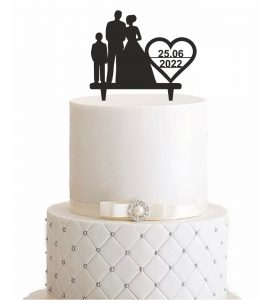 Cake Topper "Familie & Datum" – Personalisiert