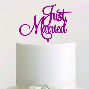 Cake Topper “JUST MARRIED”