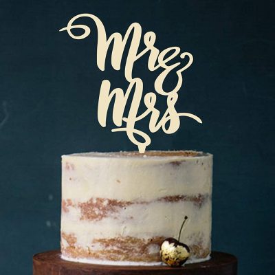 Cake Topper “Mr. & Mrs.”