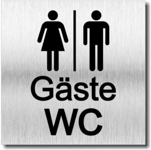Türschild “Gäste WC”