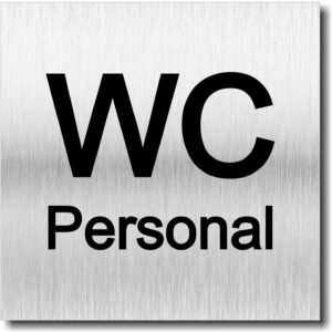 Türschild “Personal WC”