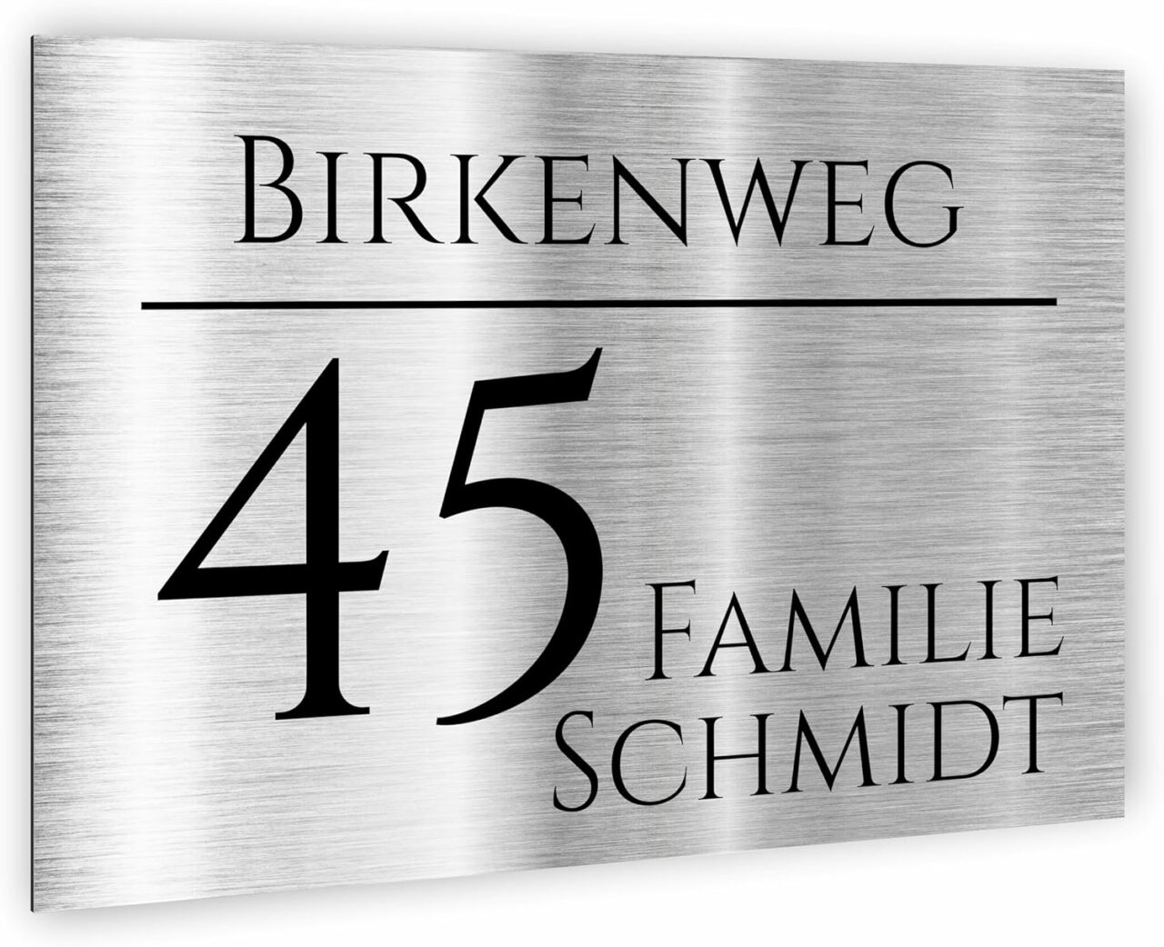 Hausnummer - 3 mm Aluverbund