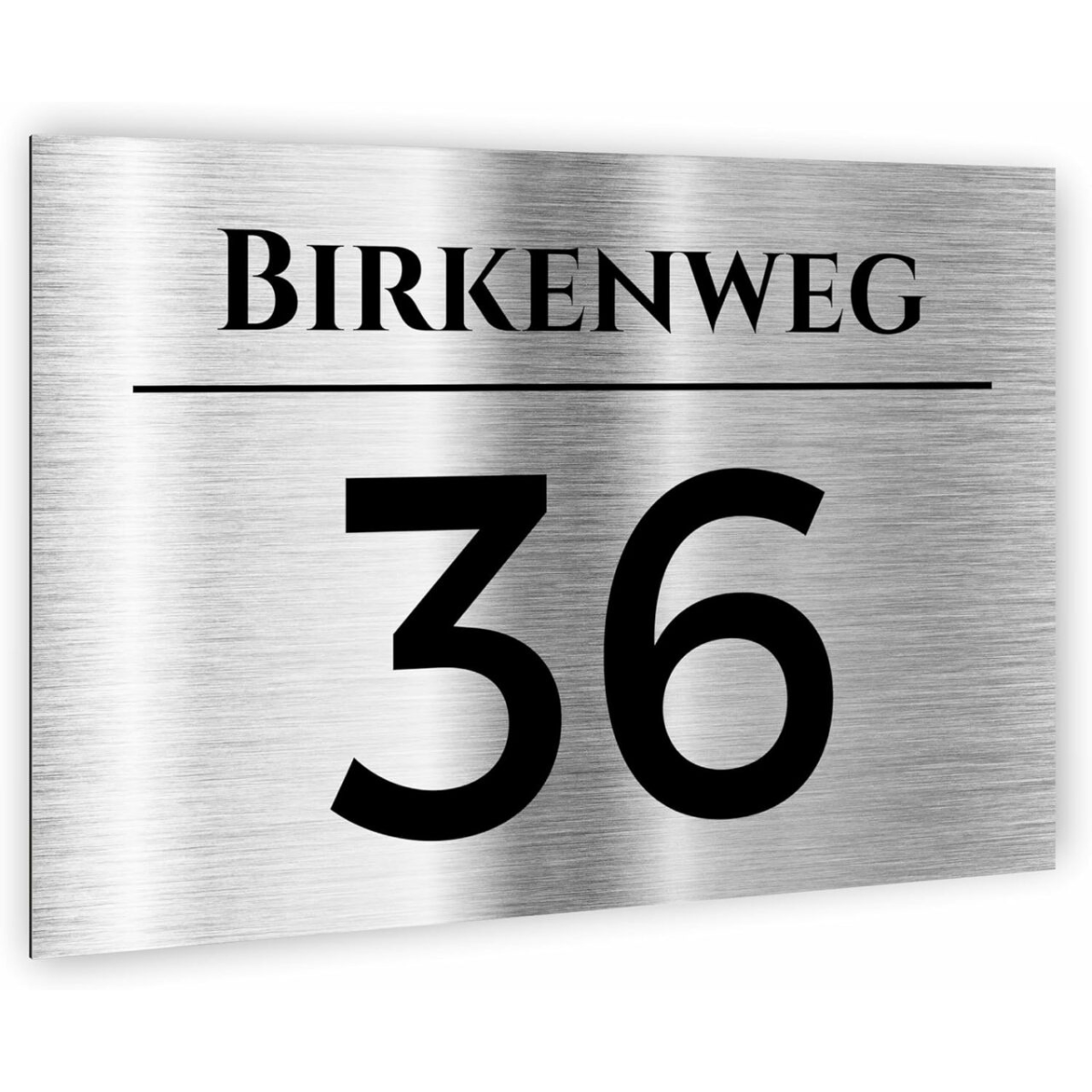 Hausnummer - 3 mm Aluverbund