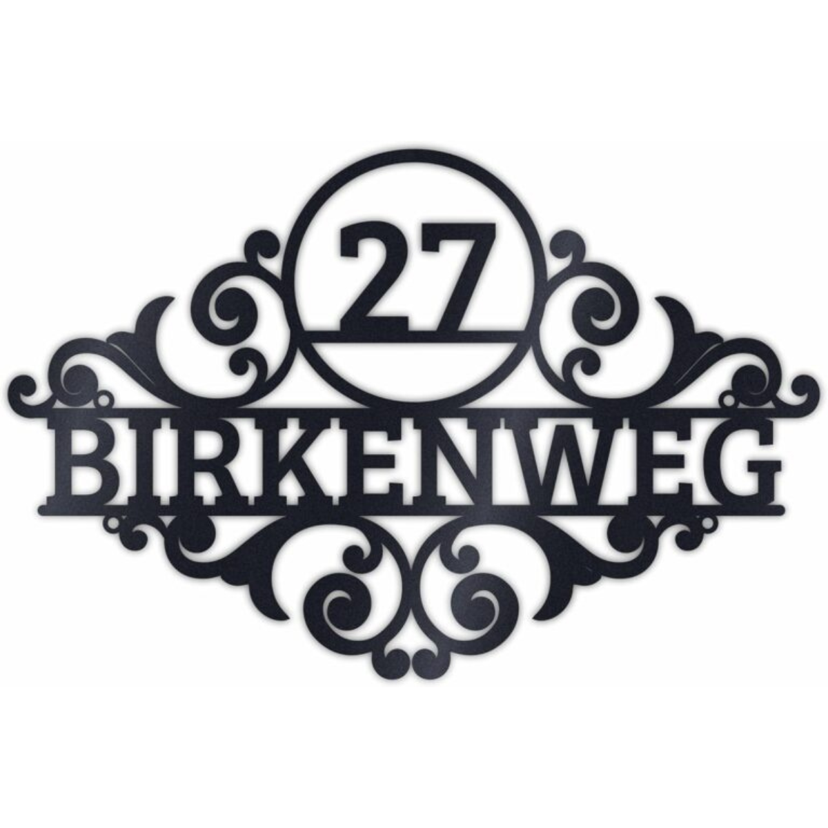 Hausnummer Acrylglas Anthrazit RAL 7016 – Matt & Witterungsbeständig